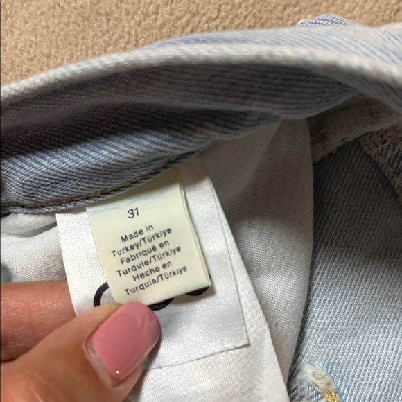 COS Women's Facade Light Wash Straight-Leg Jeans 31 - Picture 4 of 9